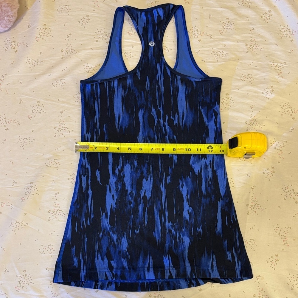 Lululemon Athletica Black and Blue Tank Top